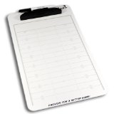 Cover: baden dry erase football game board with clipboard and pen