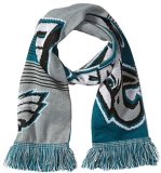 Cover: nfl philadelphia eagles reversible split logo scarf, green